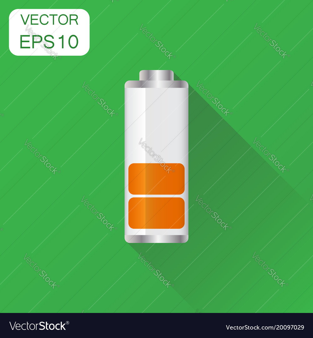 Battery charge level indicator icon business
