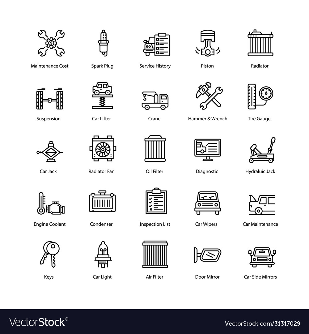 Car Repair Icon, Service Categories Iconpack