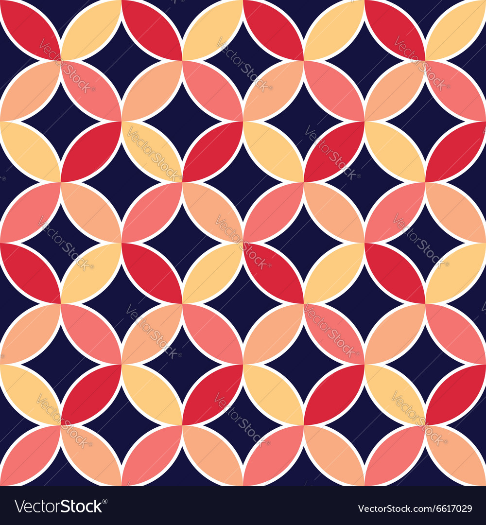 Diamonds and circles pattern