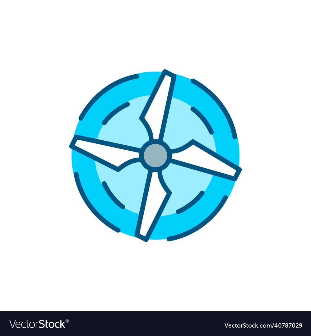 Drone propeller top view with rotating blades Vector Image Drone propeller top view with rotating blades