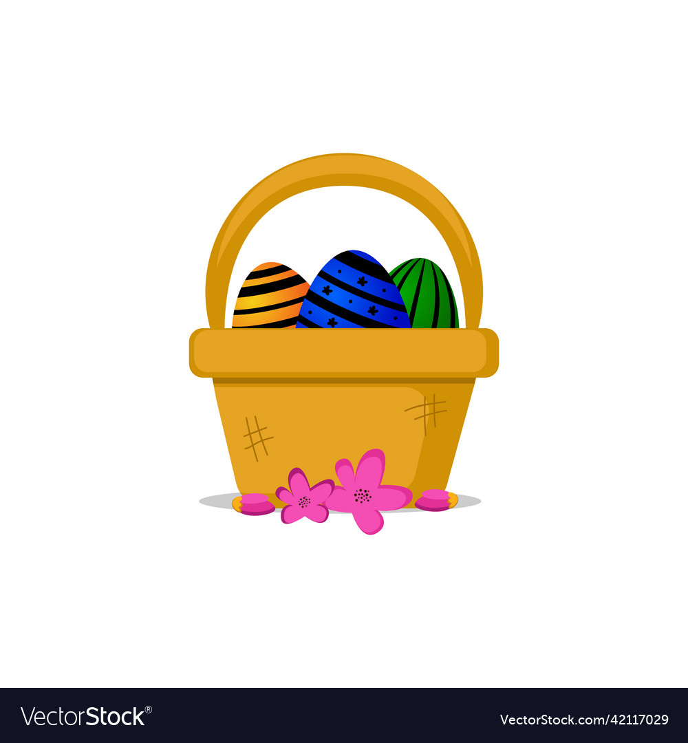 Easter egg in bucket design