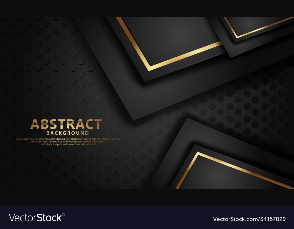Elegant and futuristic abstract line gold on dots vector image Elegant and futuristic abstract line gold on dots