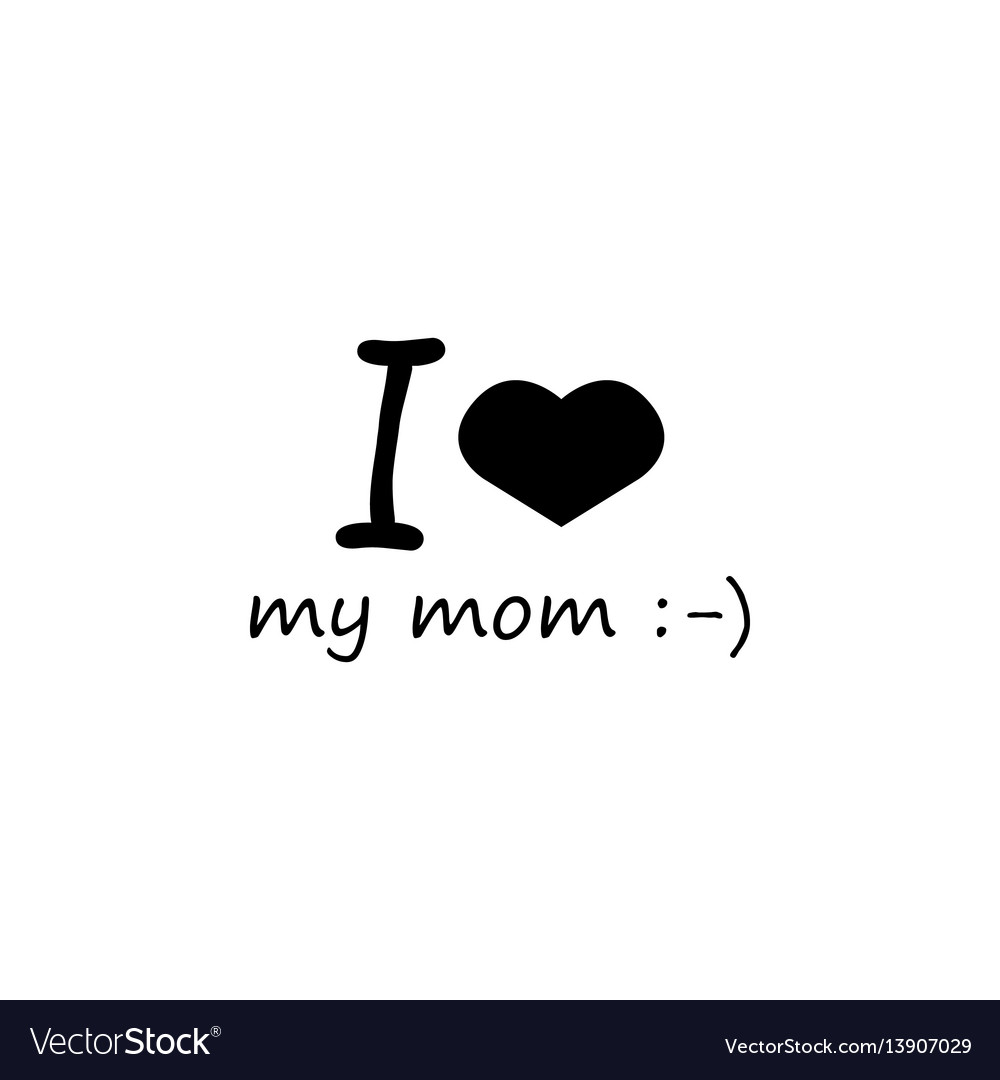 i-love-my-mommy-icon-royalty-free-vector-image