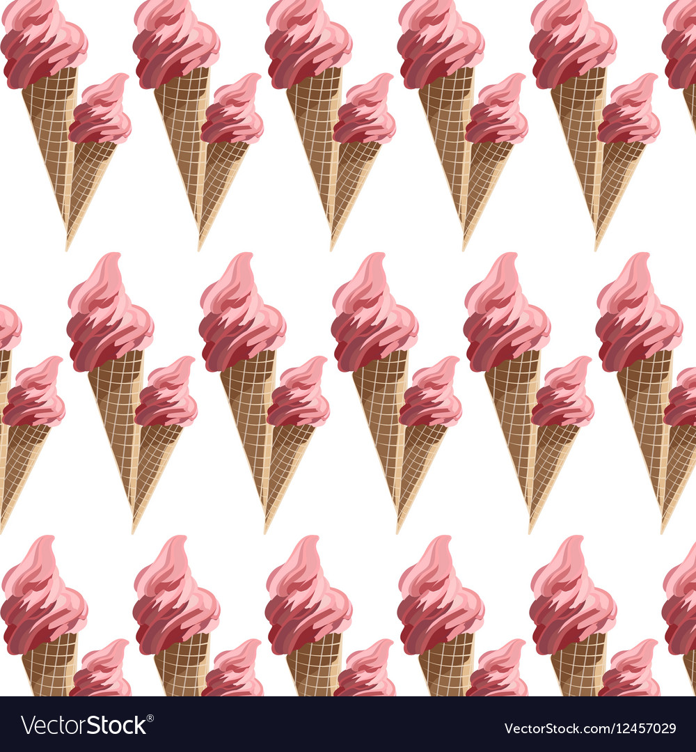 Ice cream pattern background