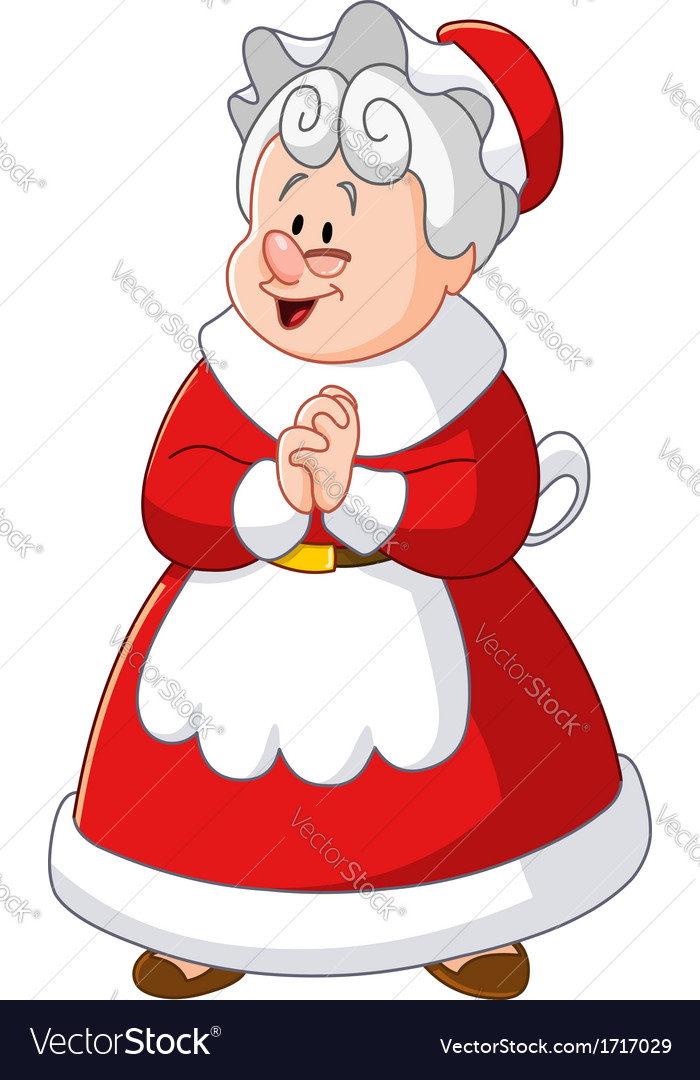 Mrs Claus Royalty Free Vector Image Vectorstock 