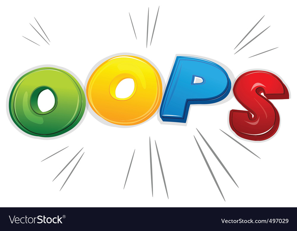 Oops Error Sign
