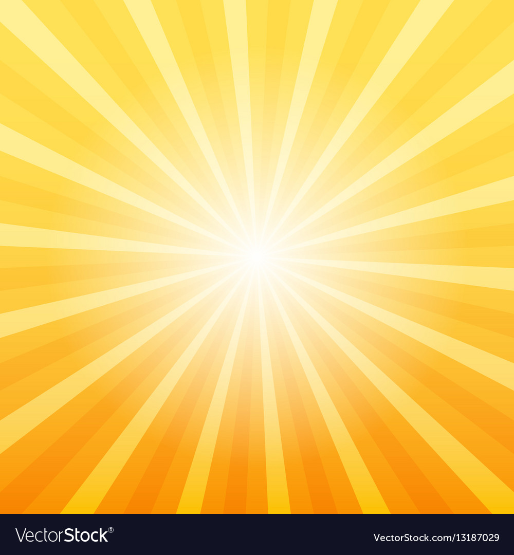 Orange sunray background Royalty Free Vector Image