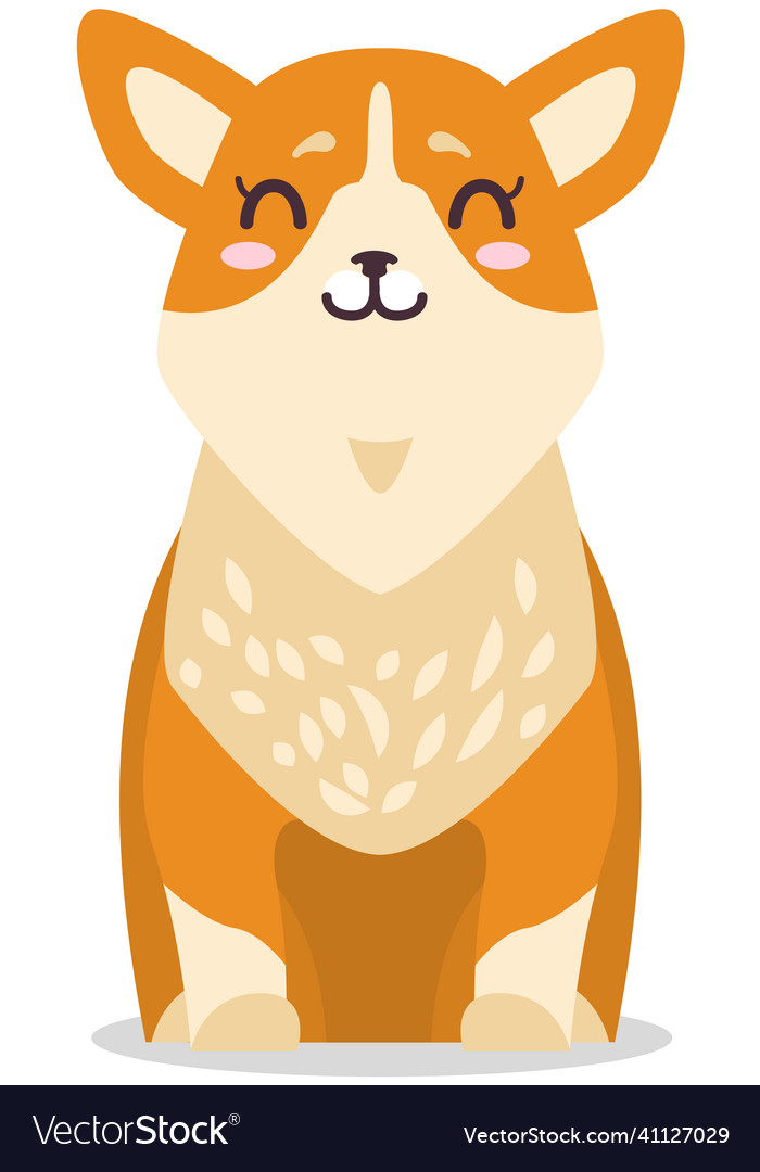 Pembroke welsh corgi cartoon kawaii