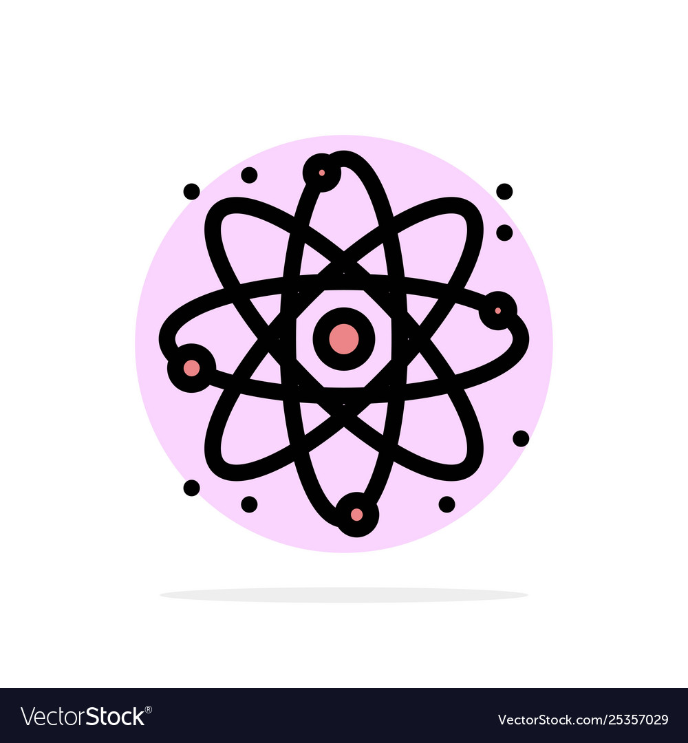 Physics react science abstract circle background vector image Physics react science abstract circle background
