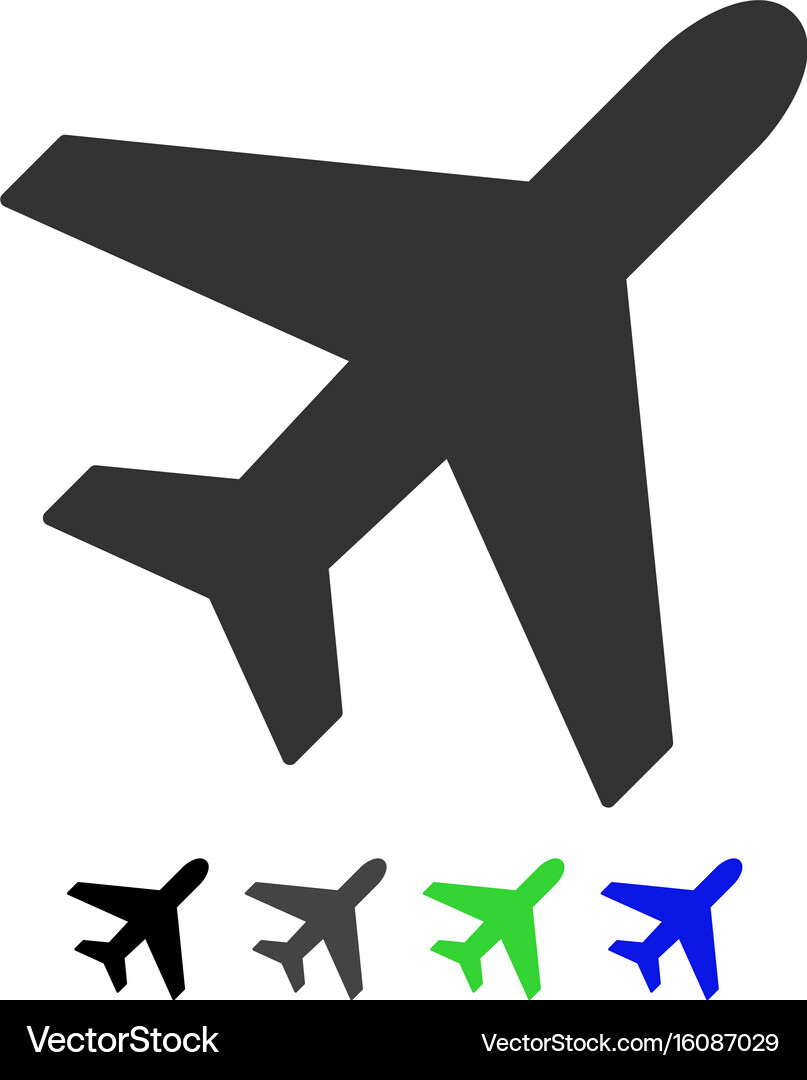 Plane flat icon Royalty Free Vector Image - VectorStock