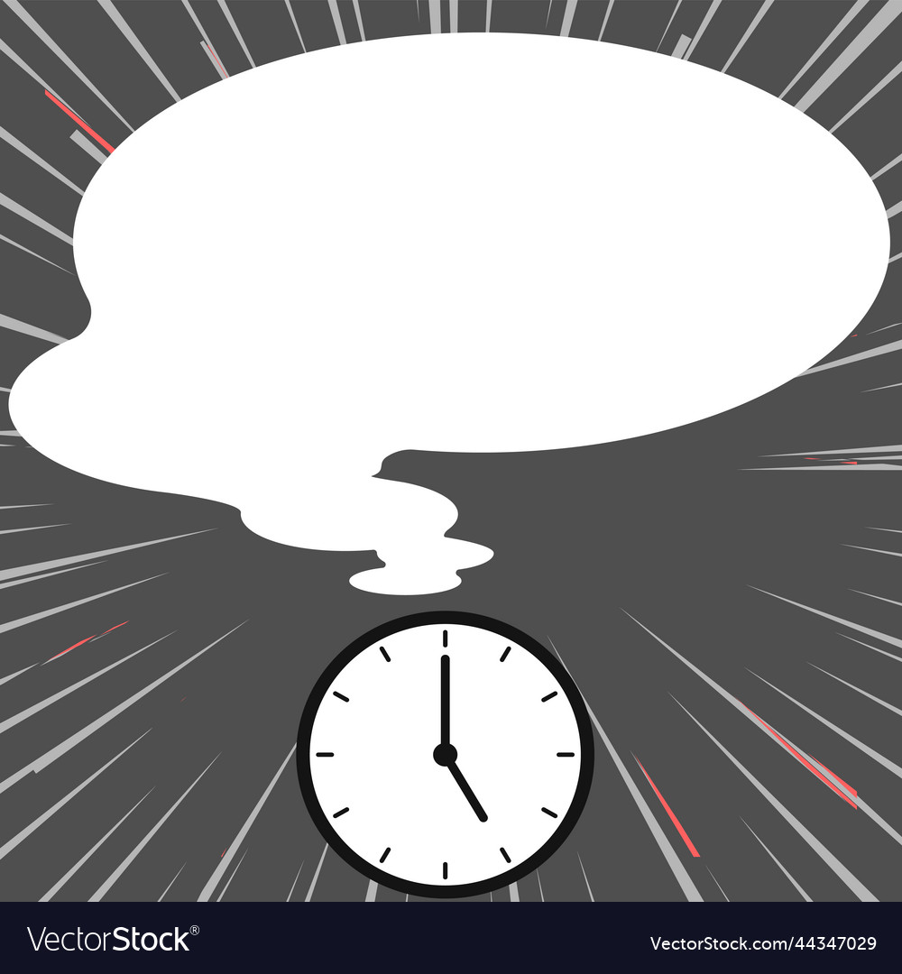 Presenter with conversation bubble showing new vector image Presenter with conversation bubble showing new