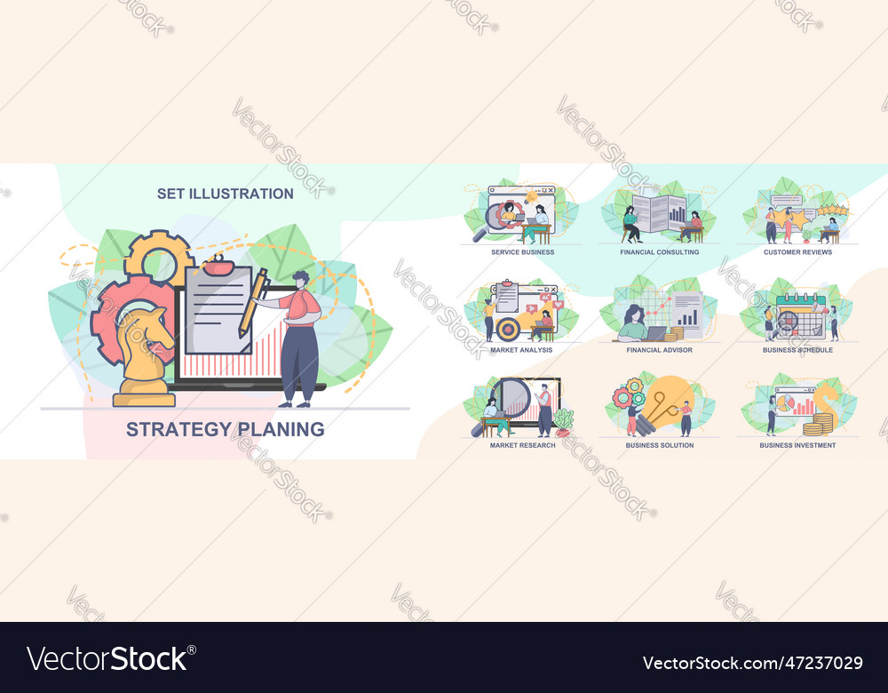 Set of web page design templates for business vector image Set of web page design templates for business
