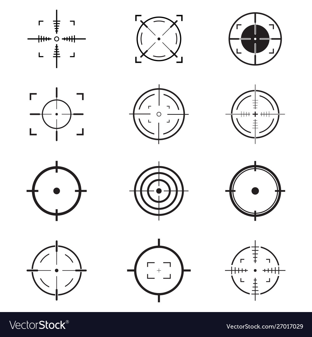 Set target icon vector image Set target icon