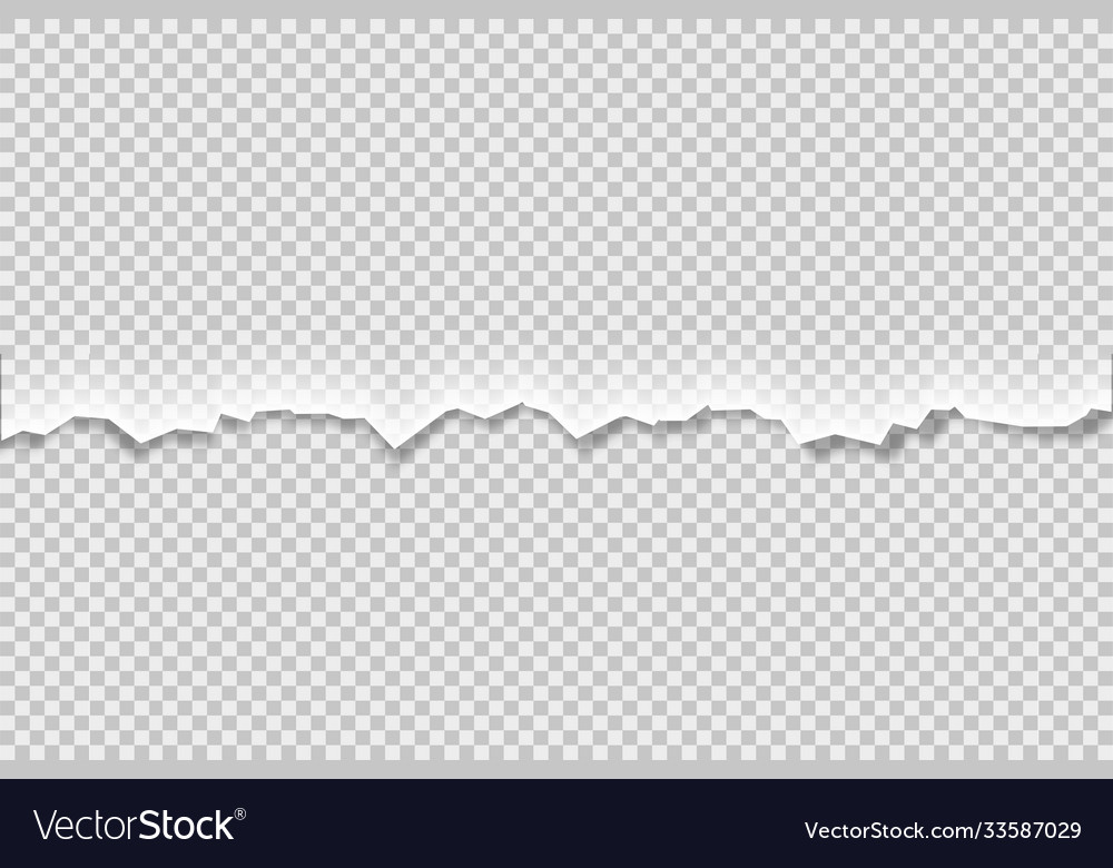 Torn in abstract style on transparent background