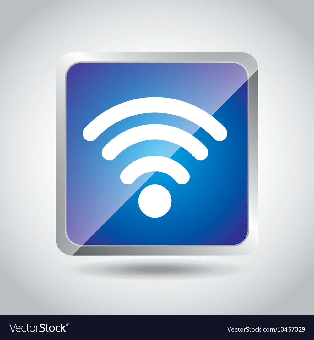 Wifi connection service isolated icon
