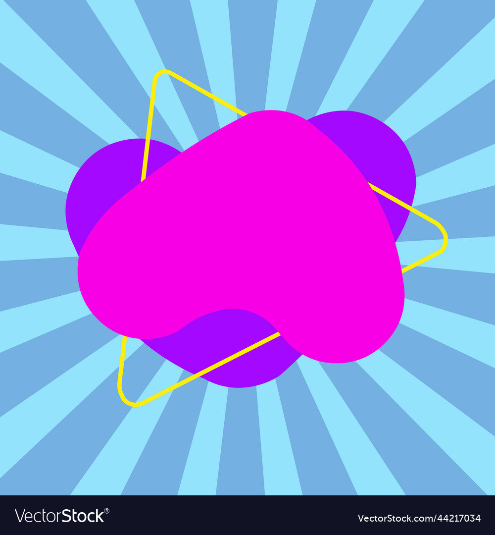 Asymmetrical unequal shaped form format vector image Asymmetrical unequal shaped form format