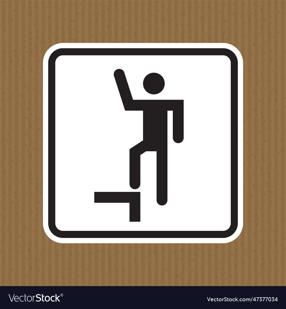 Do not step or stand on this surface vector image Do not step or stand on this surface