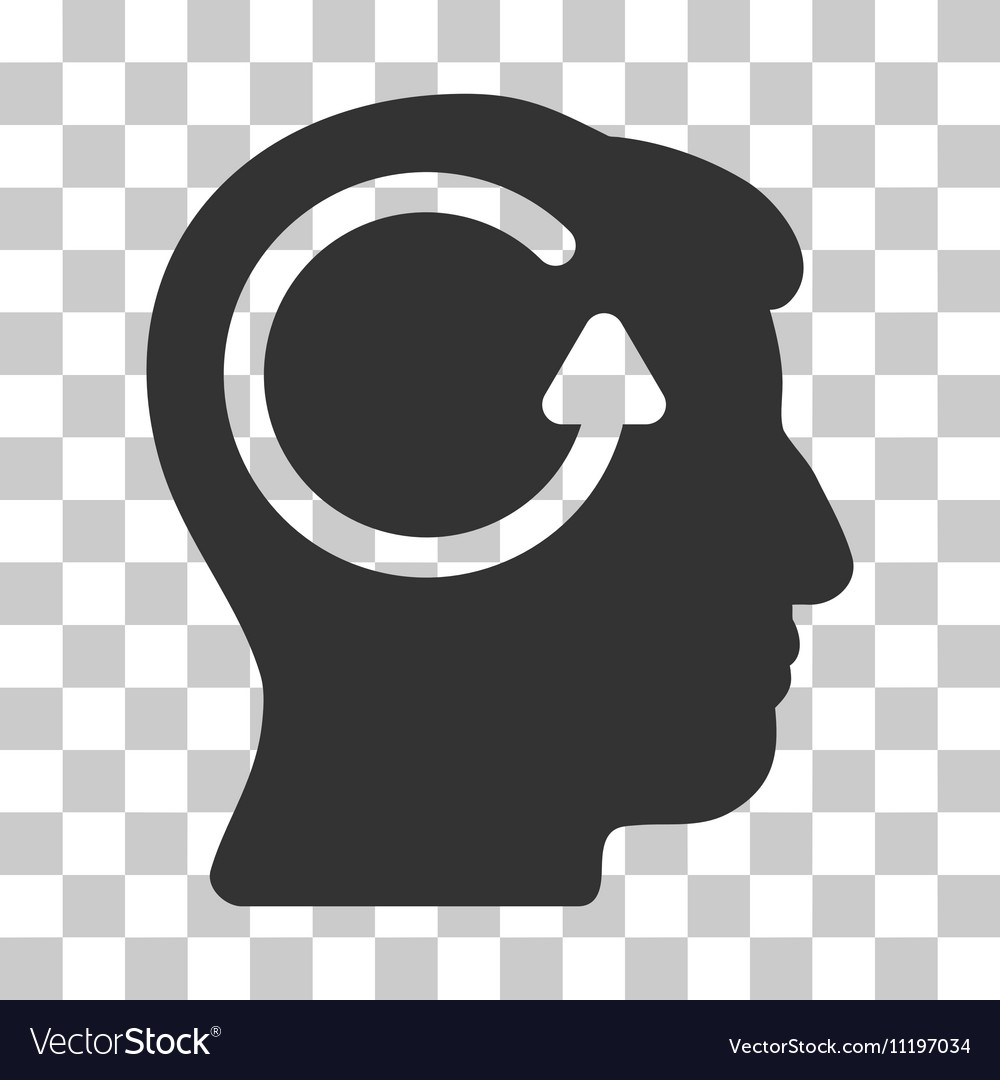 Refresh Head Memory Icon Royalty Free Vector Image