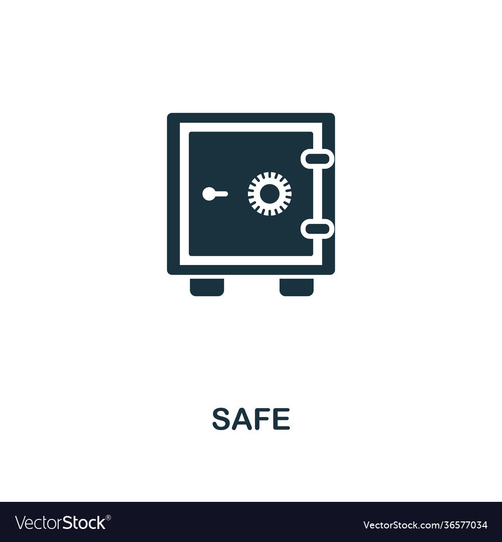 Safe icon line style design from personal vector image Safe icon line style design from personal