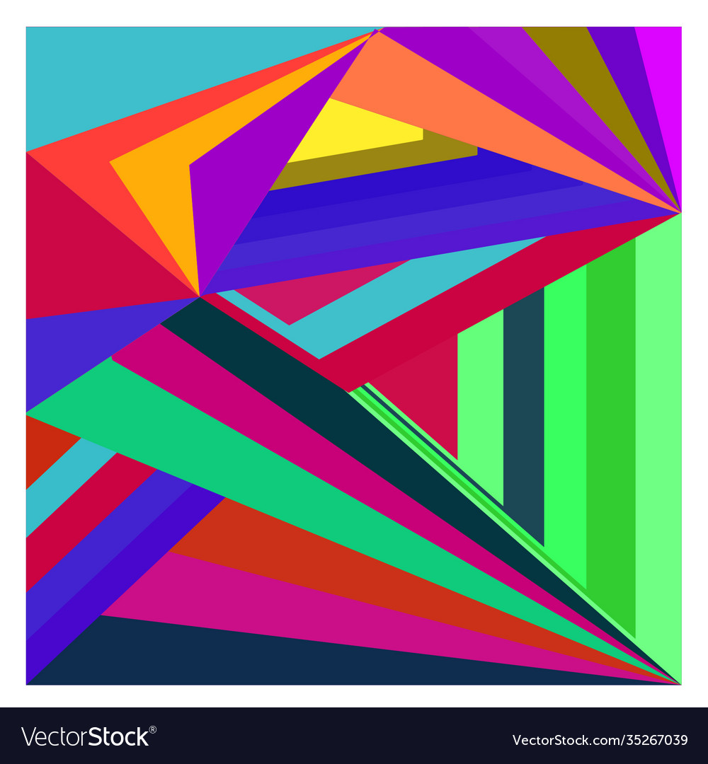 Colorful geometric and curve background pattern Vector Image Colorful geometric and curve background pattern