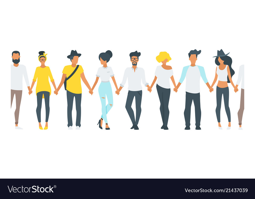 Diverse People Holding Hands