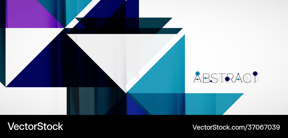 Geometric abstract background techno color Vector Image