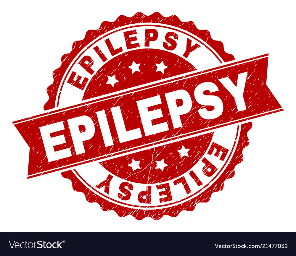 Grunge textured epilepsy stamp seal