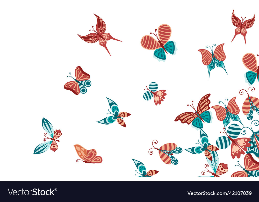 Horizontal pattern of abstract colorful
