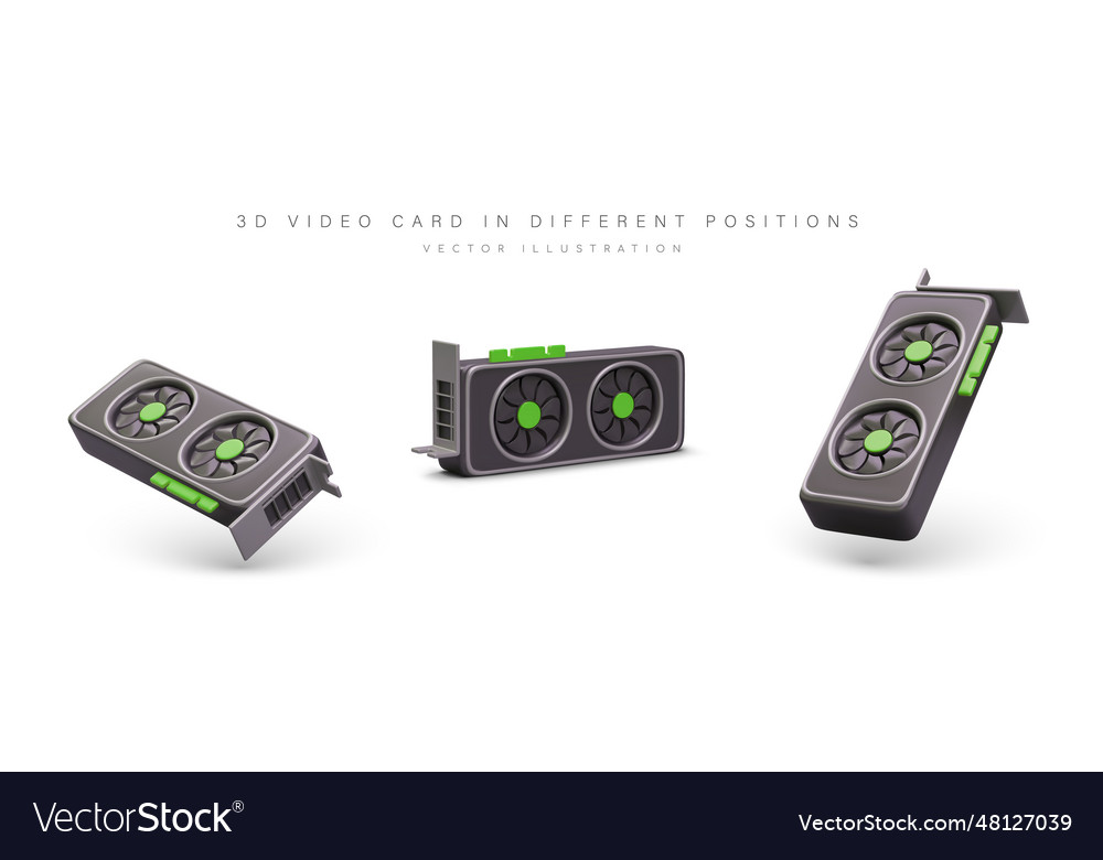 Realistic video card display adapter object