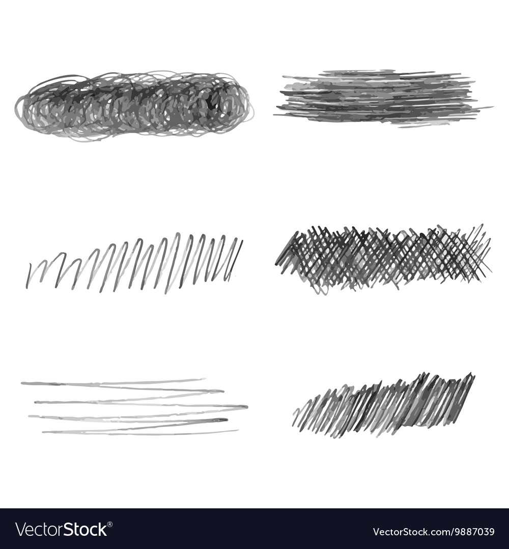 Hand drawn pencil sketch with stroke. Black doodle on white background.  Vector illustration Stock Vector Image & Art - Alamy