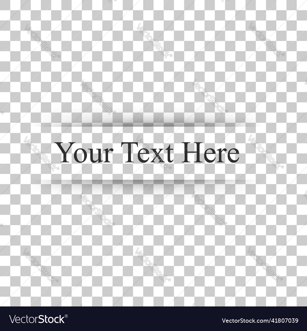 White Bar Template with Subtle Shadow