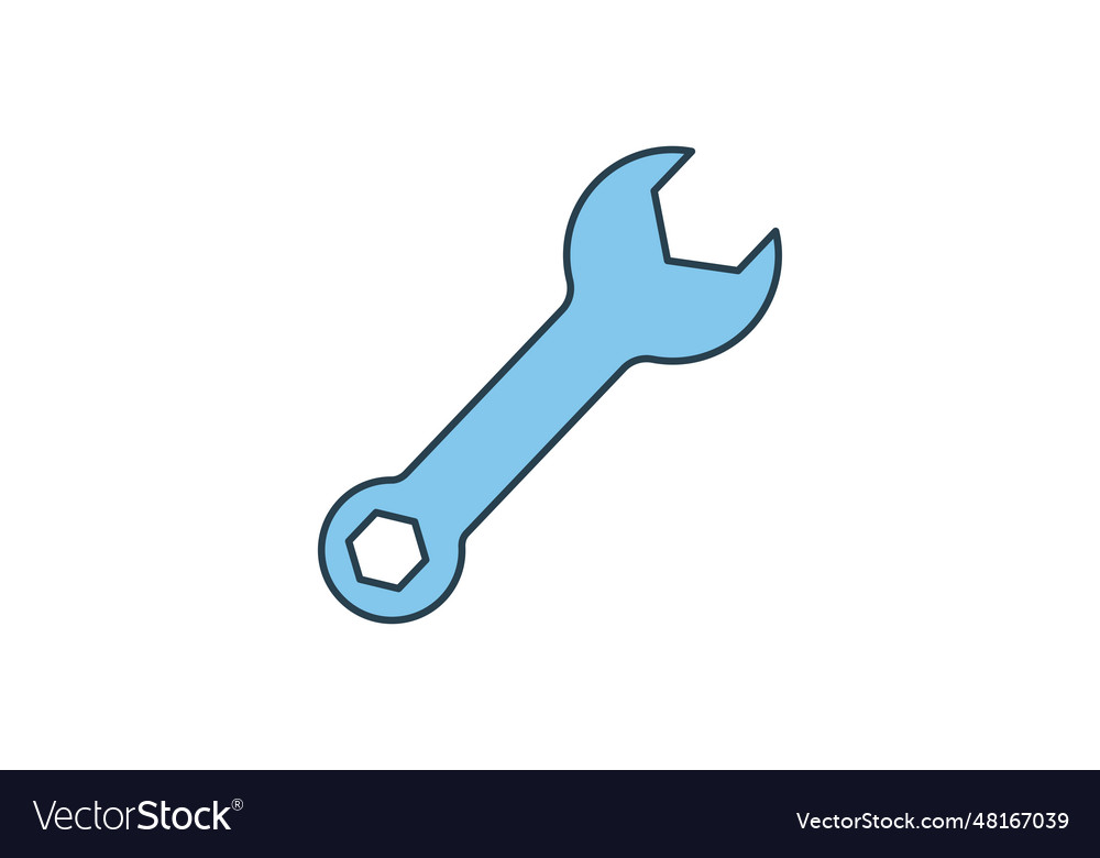 Wrench icon related to repair maintenance