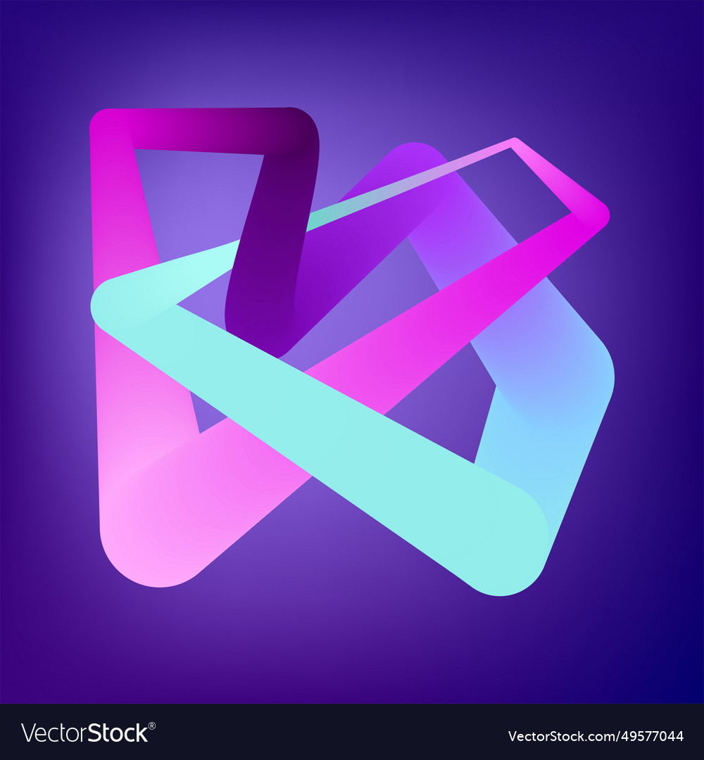 Abstract fluid 3d element vector image Abstract fluid 3d element