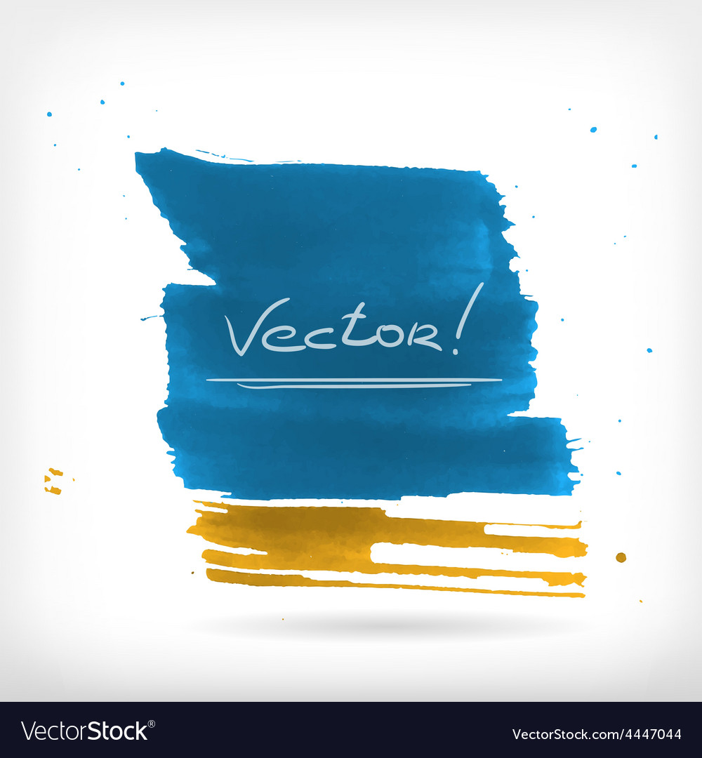 Abstract Watercolor Brush Design Elements Vector Image 2954