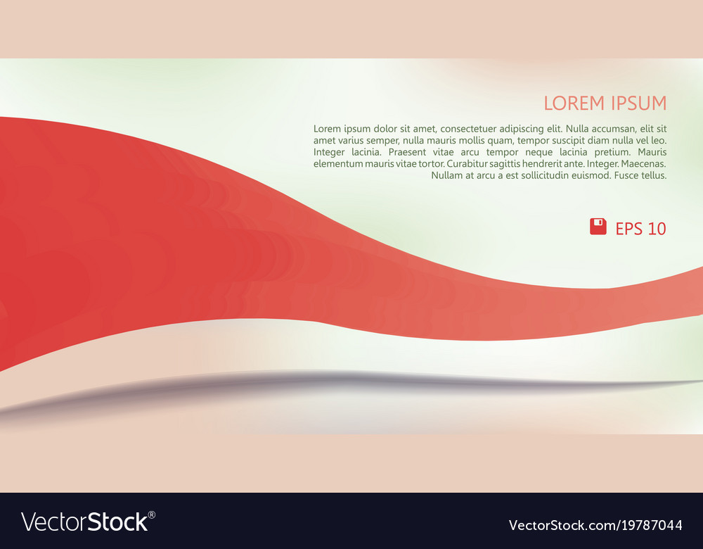 Abstract wave background in green and red color