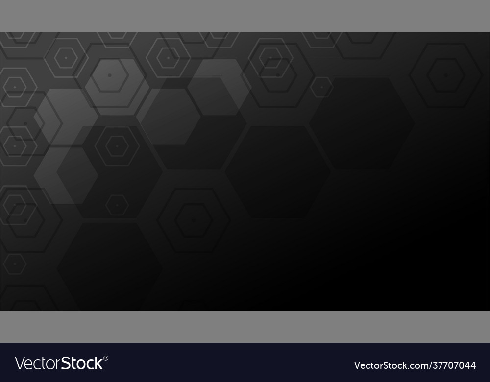 Black background with hexagonal shapes