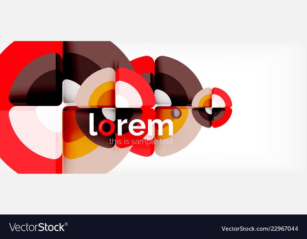 Circles and triangles design abstract background