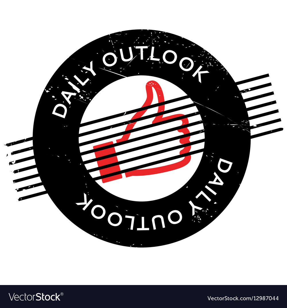 Daily outlook rubber stamp