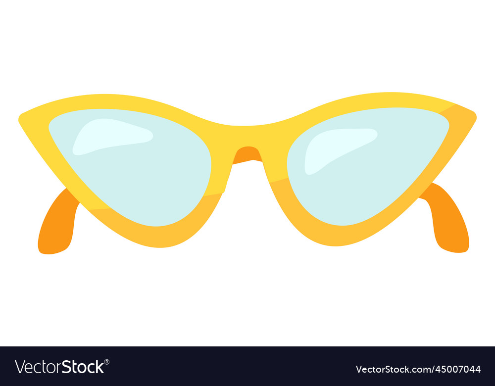 Fashion female sunglasses icon summer woman Vector Image