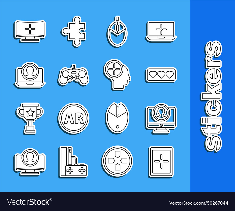Set line tablet create account screen like vector image Set line tablet create account screen like