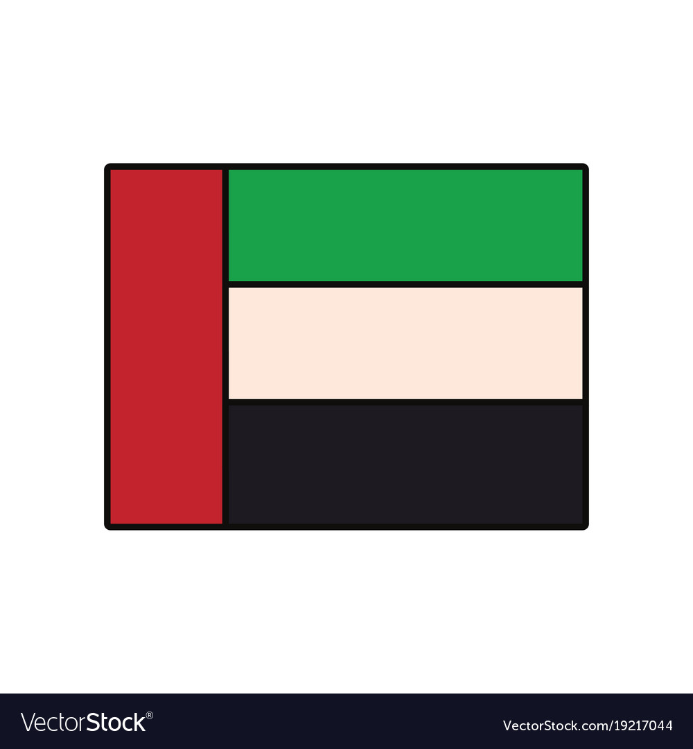 Flagge der Vereinigten Arabischen Emirate