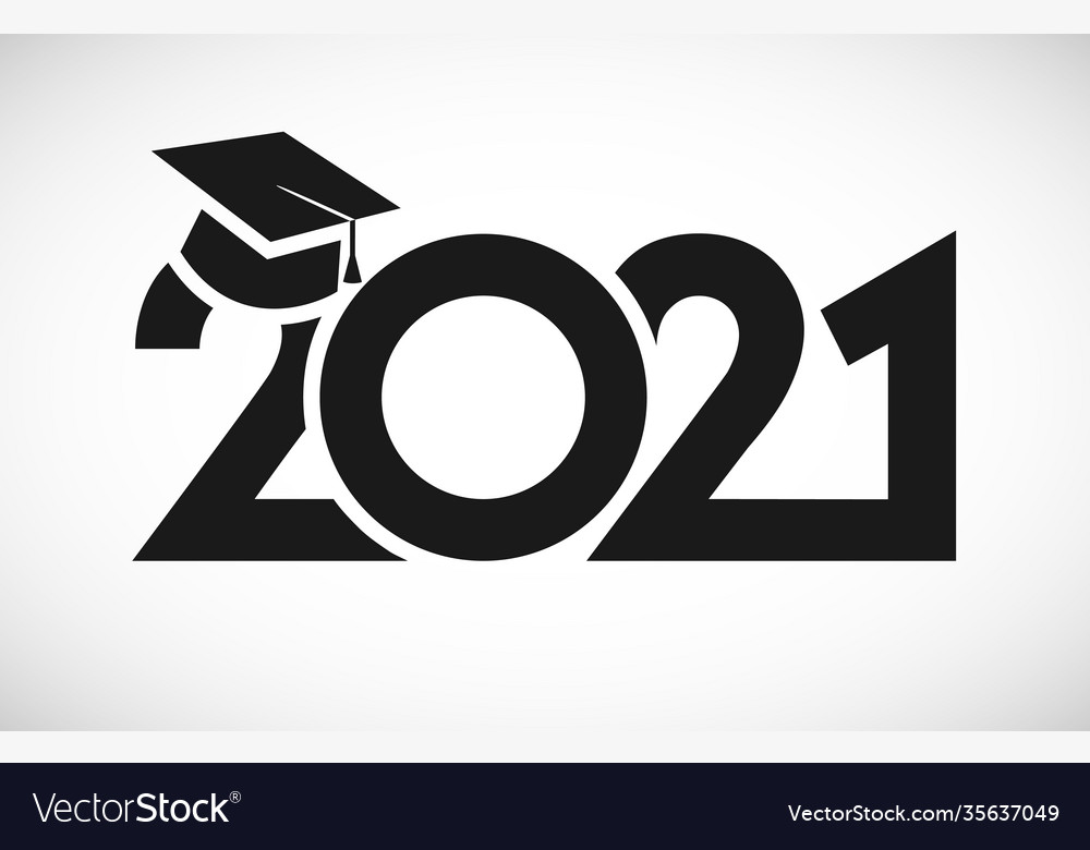 2021 black and white Royalty Free Vector Image