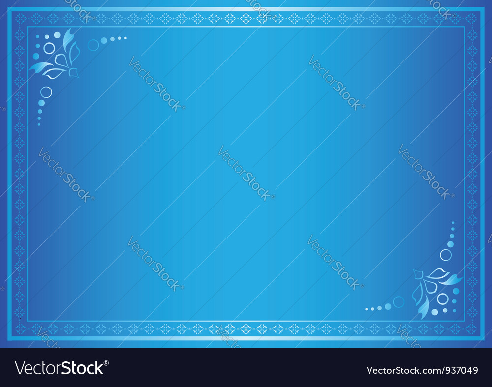 Blue elegant frame with gradient