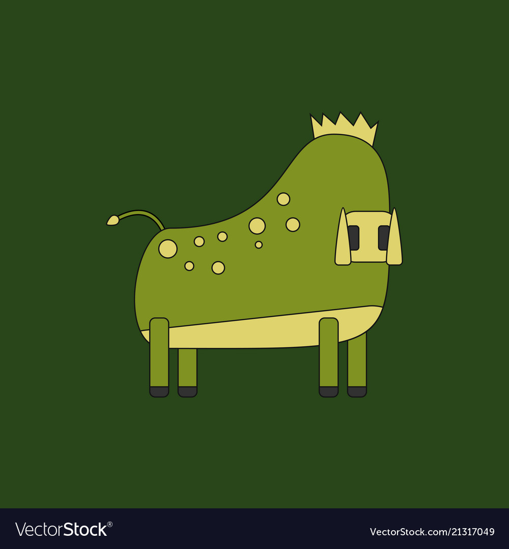 Boar on a background