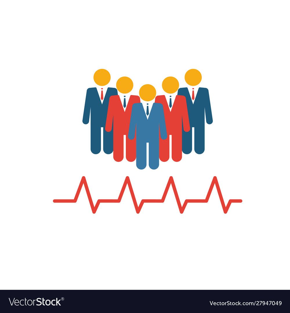 Community health icon simple flat element from Vector Image