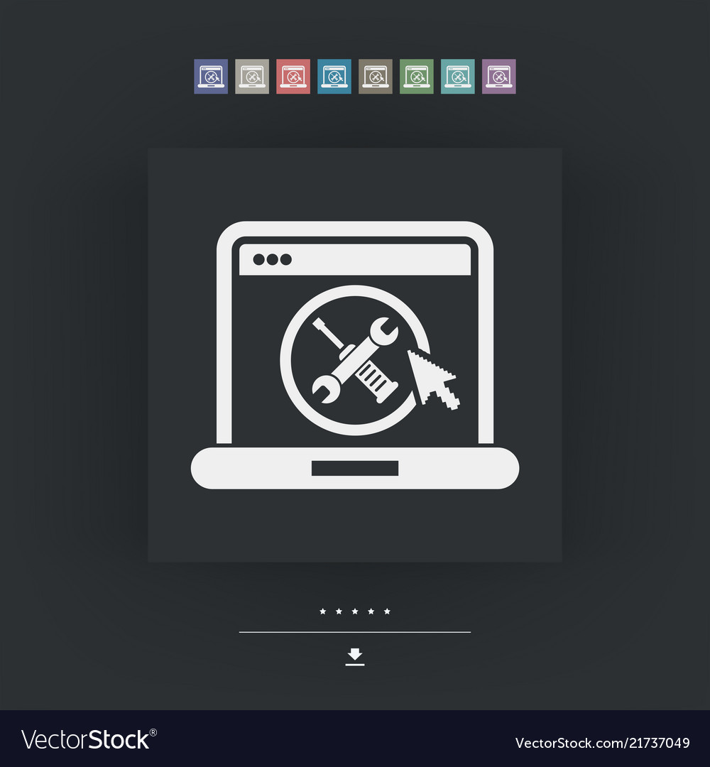 Computer setting icon Vector Image Computer setting icon
