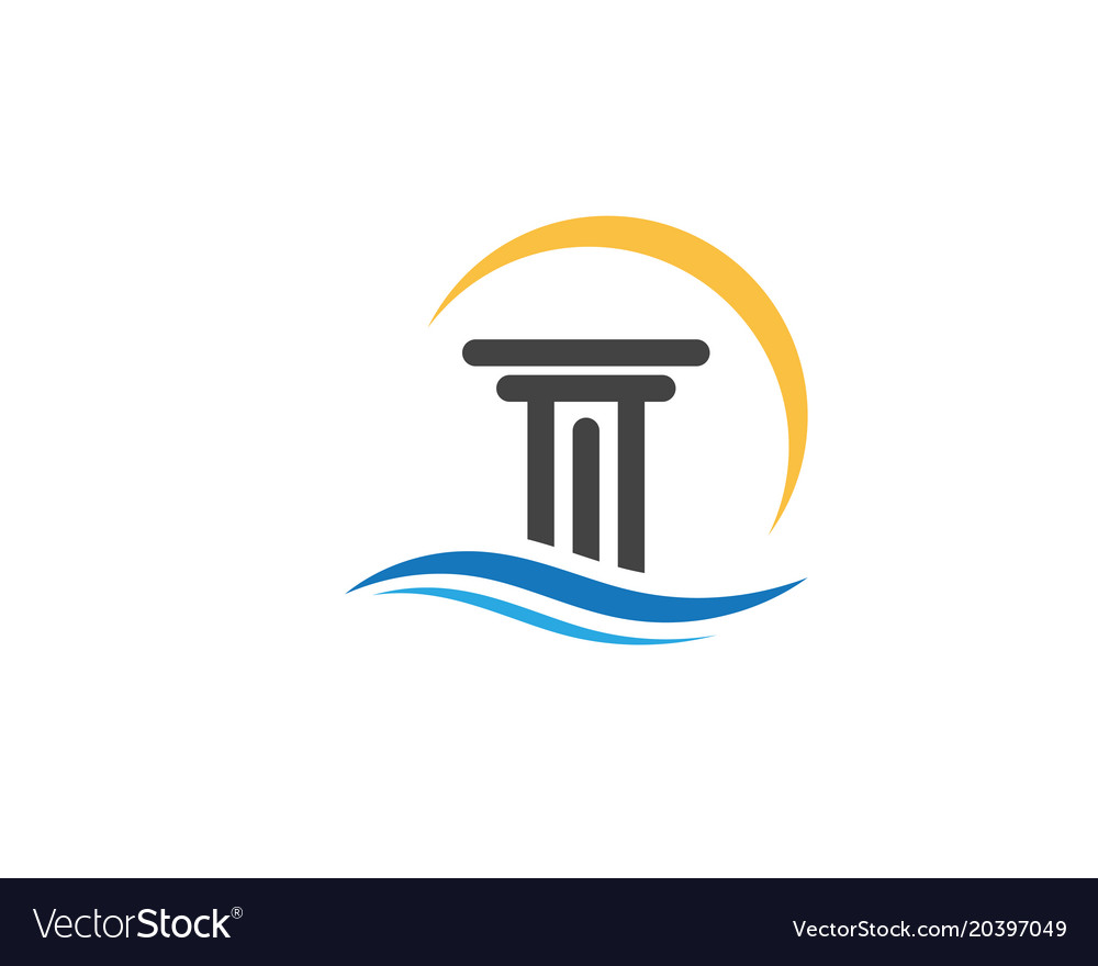 Justice law logo template