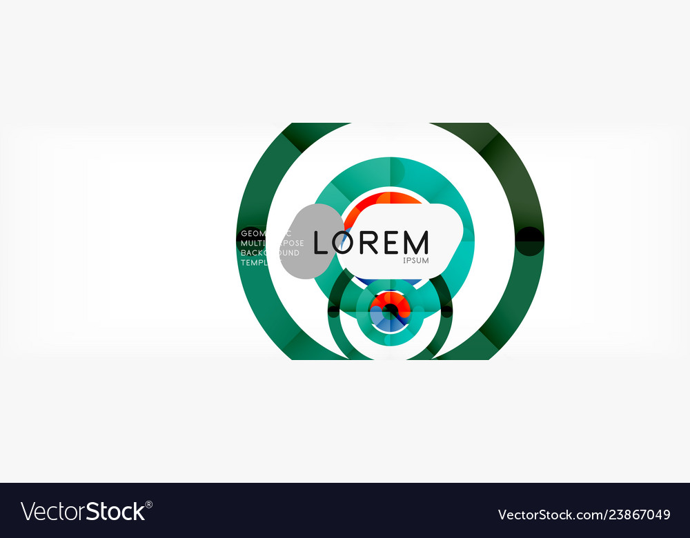 Linear design circle background vector image Linear design circle background