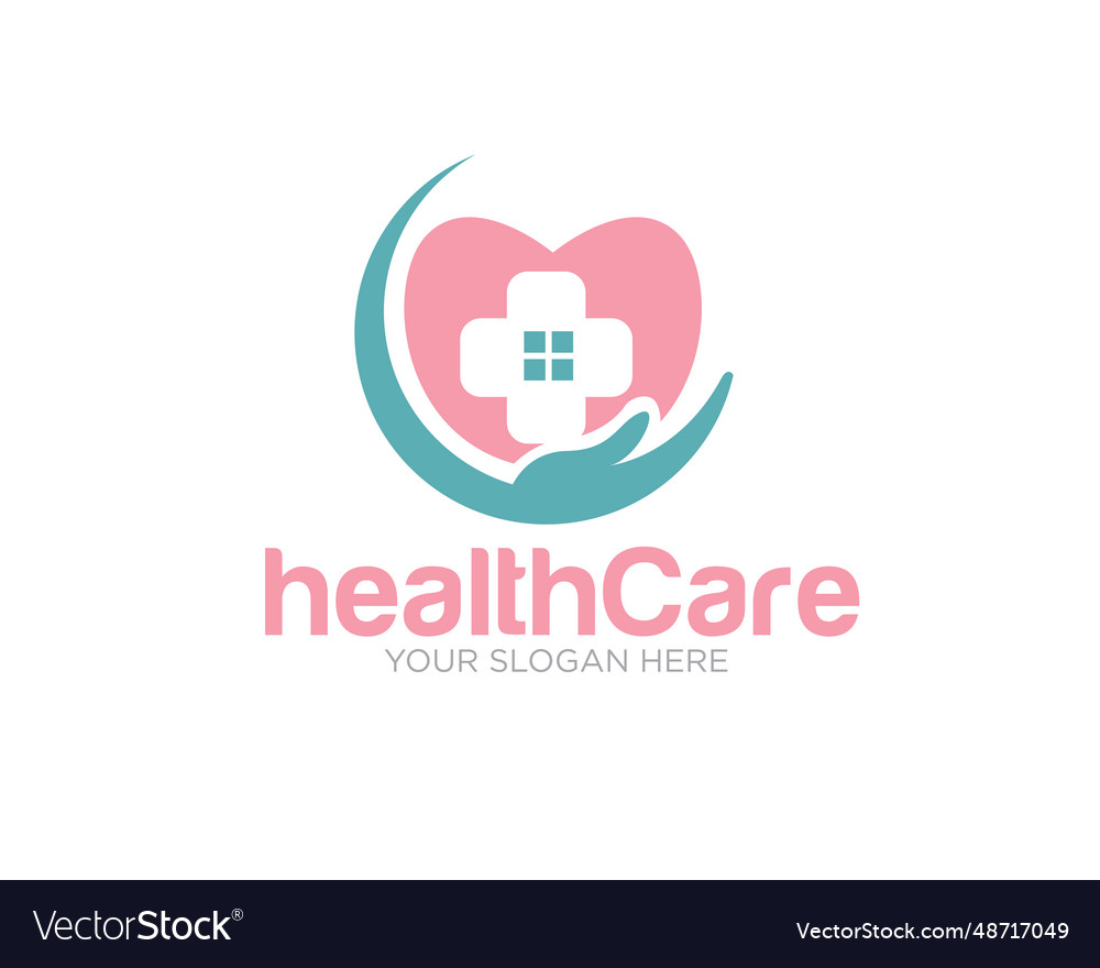 Love health medical logo designs for clinic and Vector Image