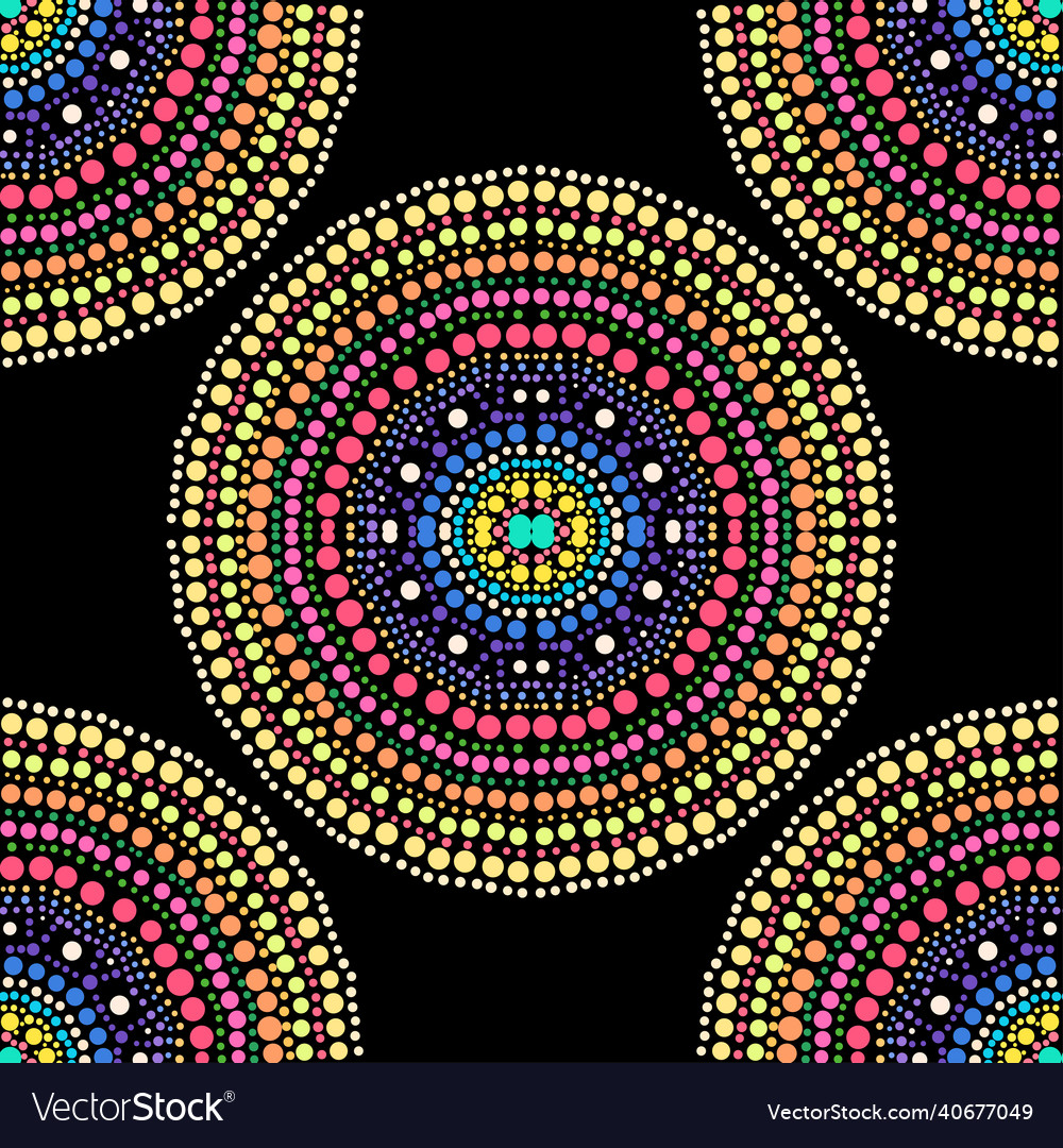 Mandala seamless pattern vector image Mandala seamless pattern